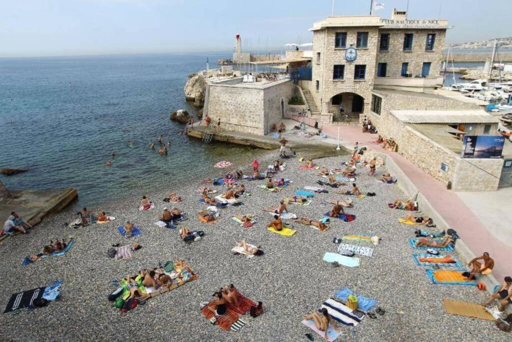 Apartamento Charming And Modern Cave In The Heart Of The Port Niza Exterior foto